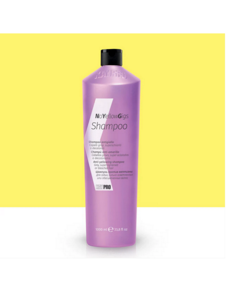 Champú matizador No Yellow 1000ml | Gigs Kaypro | Ultrabelleza
