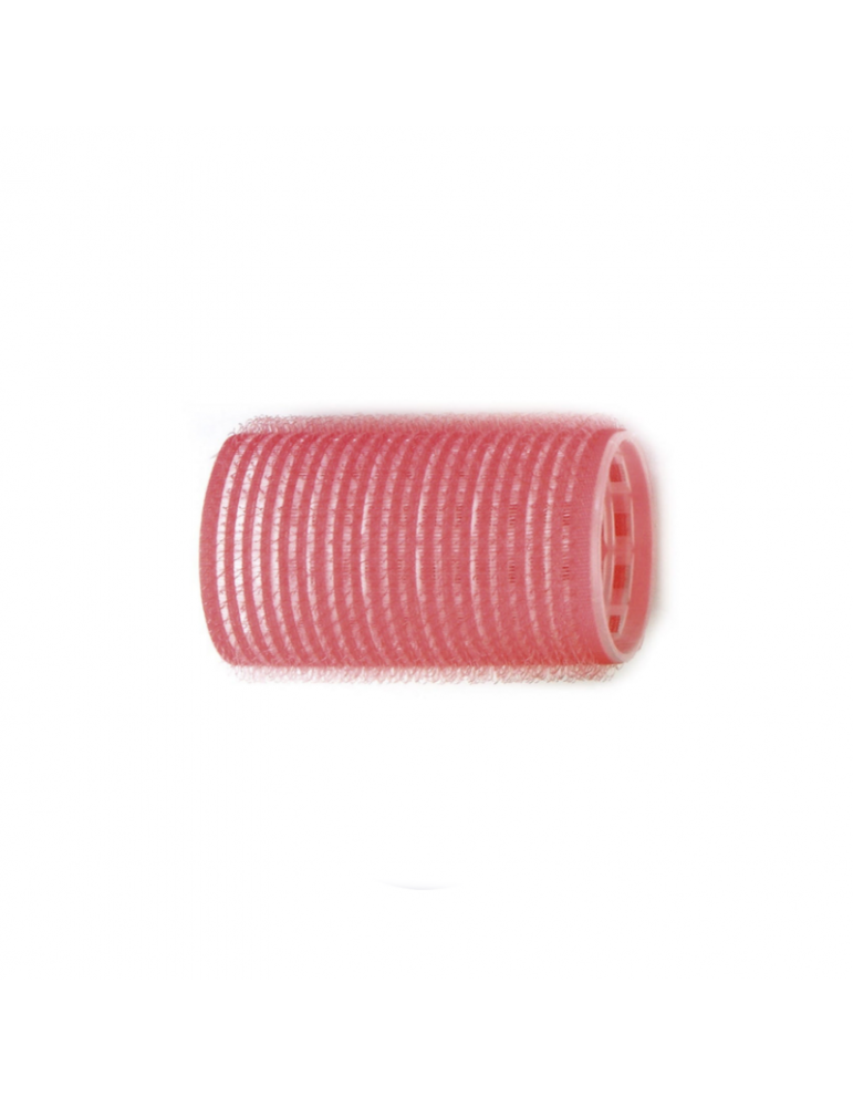 Rulo Peluquería Velcro Rosa 24mm AG (12ud)