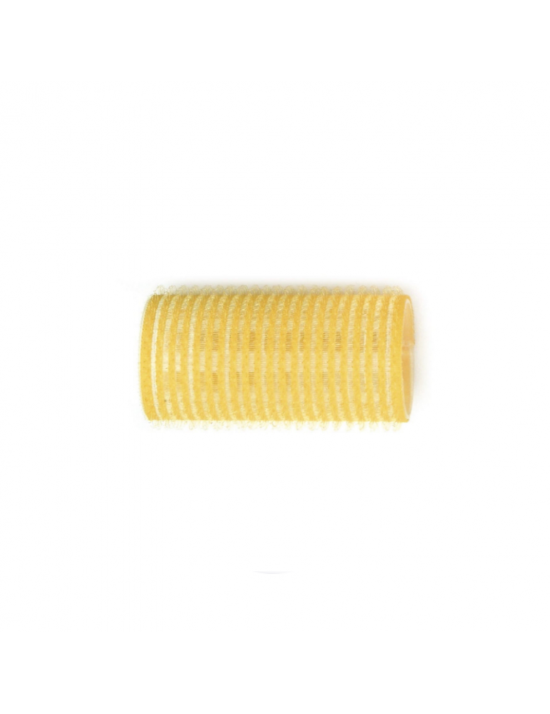 Rulo Peluquería Velcro Amarillo 32mm AG (12ud)