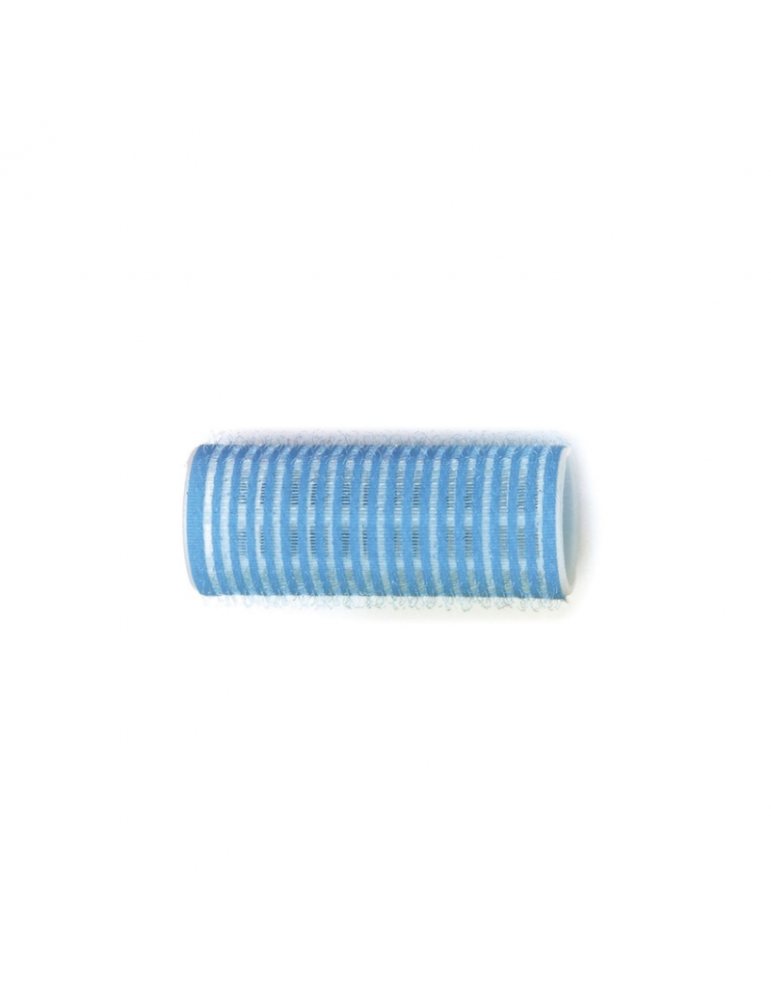 Rulo Peluquería Velcro Celeste 27mm AG (12ud)
