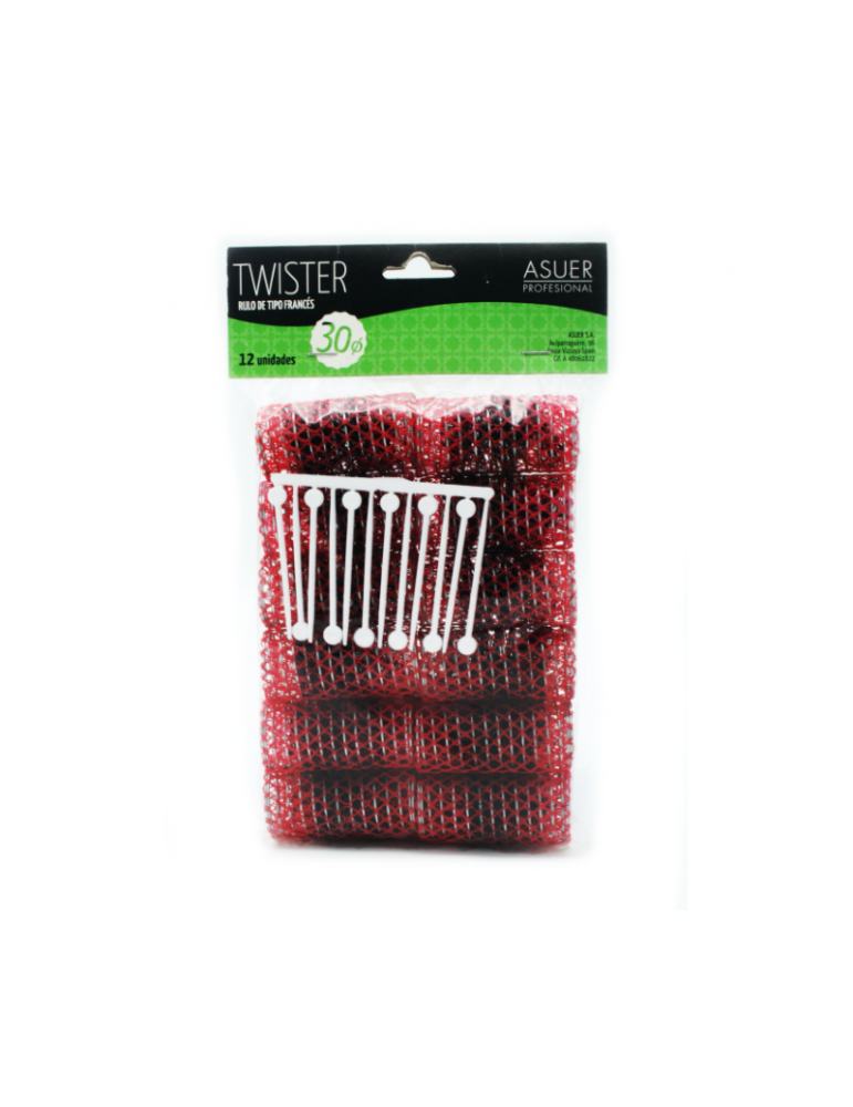Rulo Peluquería Rojo 30 ø...