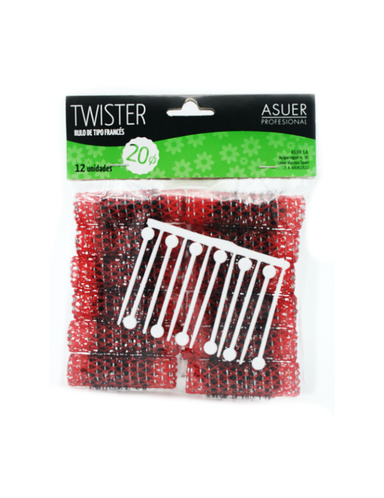 Rulo Peluquería Rojo 20ø...
