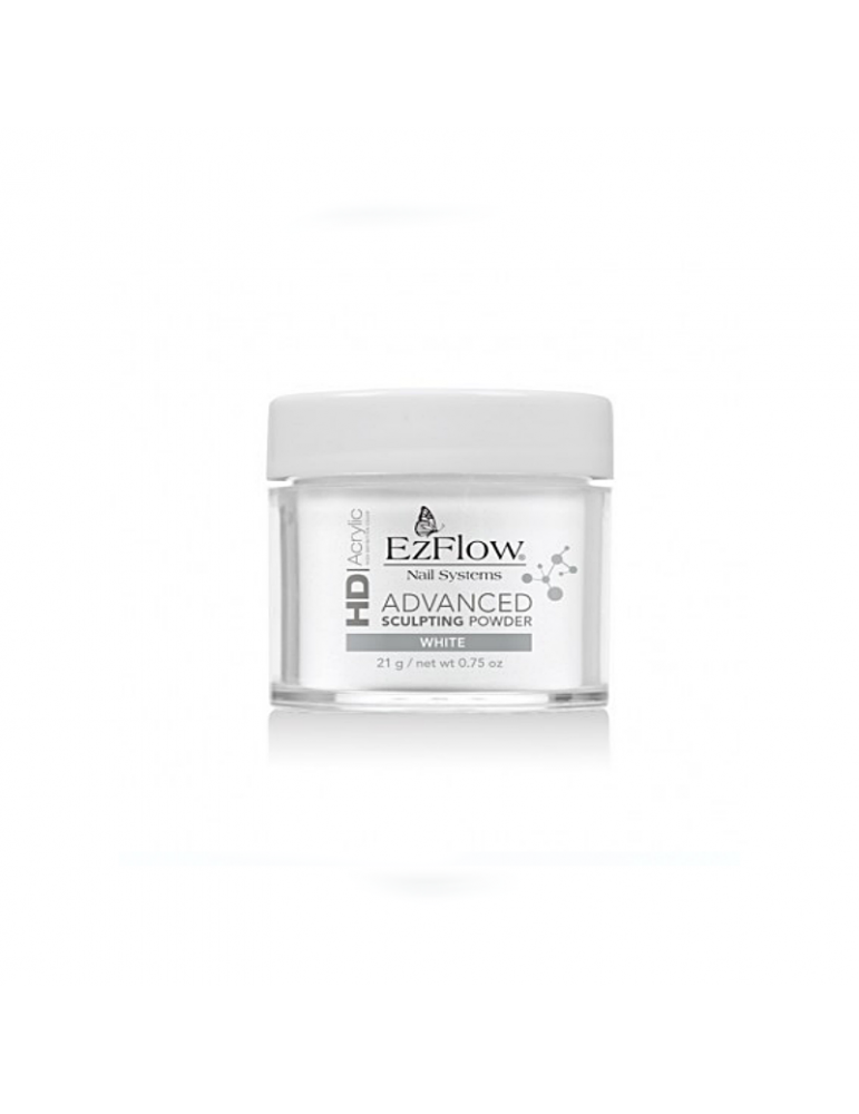 EzFlow Polvo Acrílico de uñas Blanco 21g - Ultrabelleza