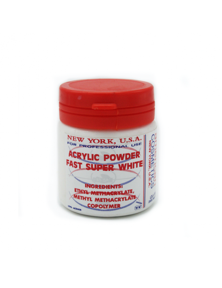 American Cosmetic Polvo Acrílico de Uñas Super White 50gr - Ultrabelleza