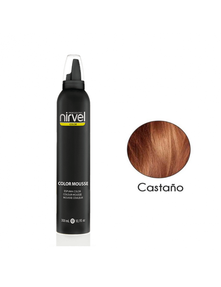 Nirvel Espuma de Color Castaño 300ml