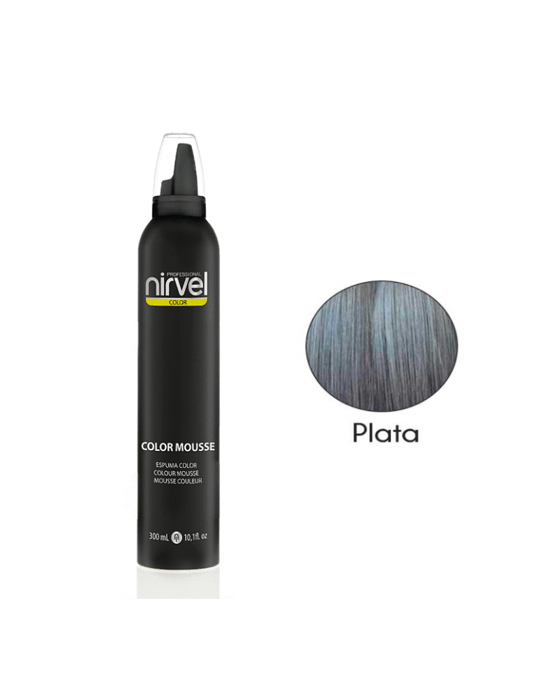 Nirvel Espuma de Color Plata 300ml - Ultrabelleza