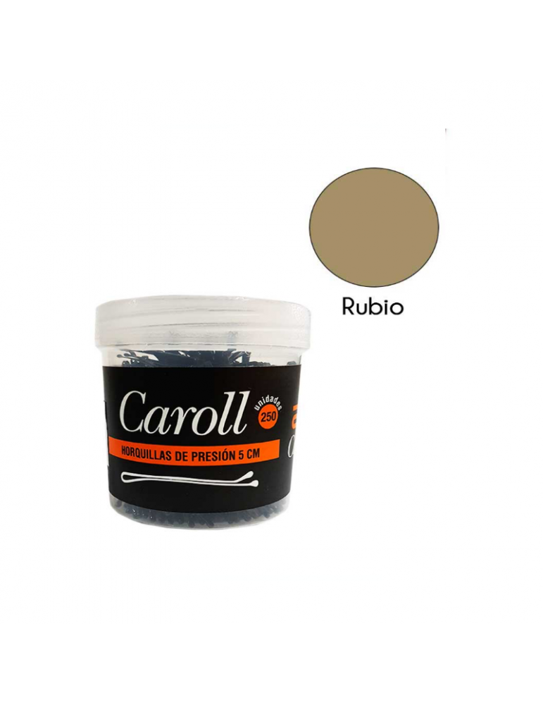 Caroll Horquillas Pelo a Presión 5cm Rubio