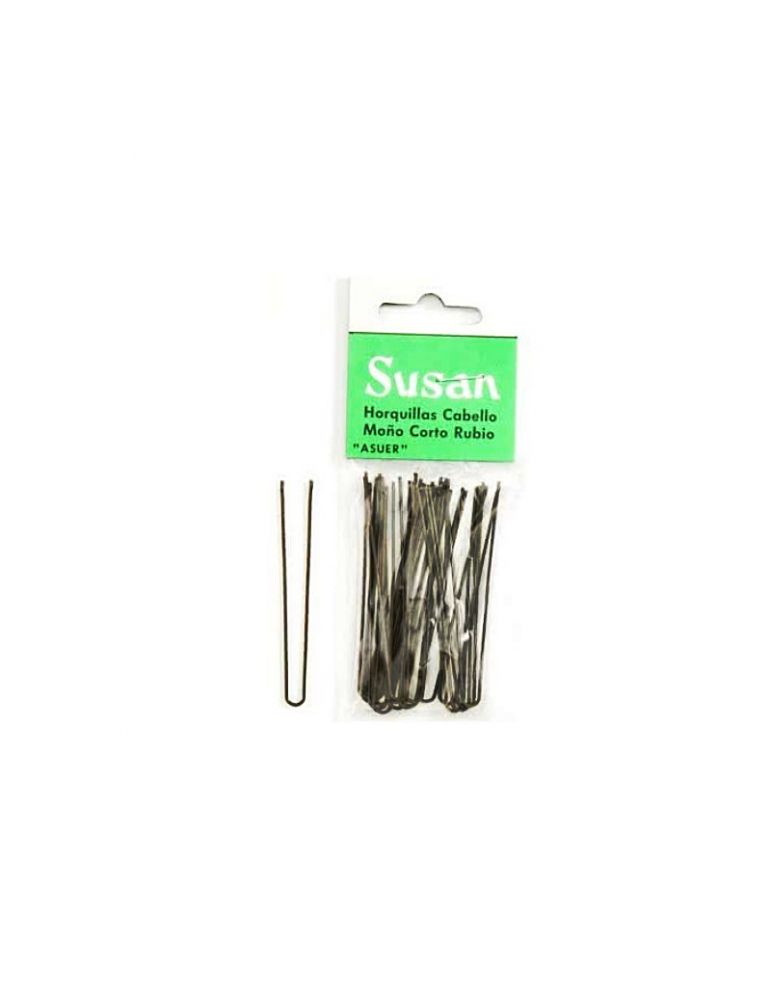 Susan Horquillas Pelo Moño Largo Rubio 18ud - Ultrabelleza