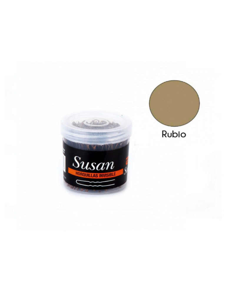 Susan Horquillas Pelo Invisibles 5cm Rubio. (250ud)