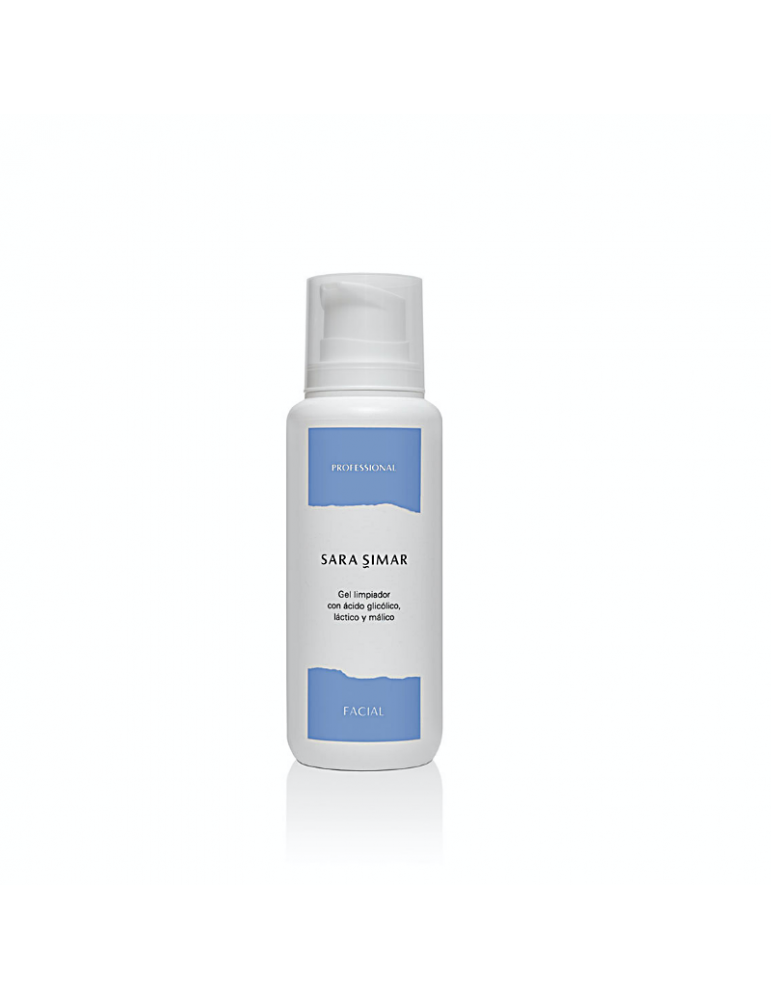 Gel Limpiador con ácido glicólico Sara Simar 200ml