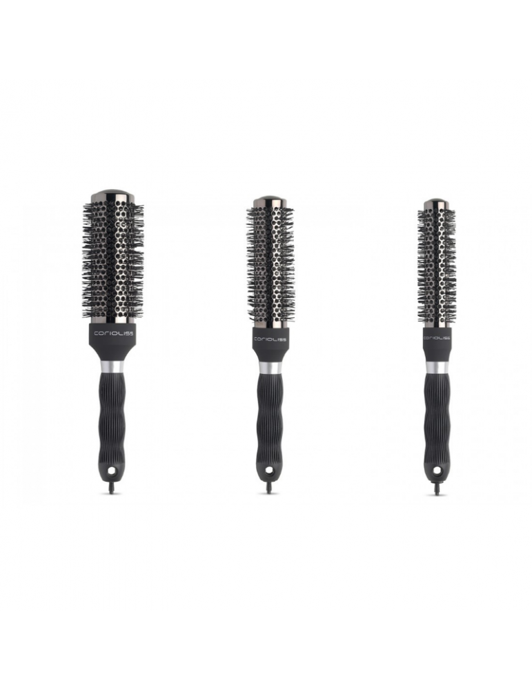 Corioliss The Brush Titanium Kit 3 | Cepillo Redondo 25mm,33mm y 43mm