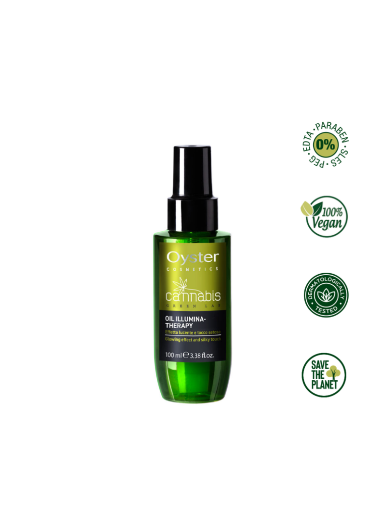 Oyster Cosmetics Cannabis Green Lab oil illumina therapy