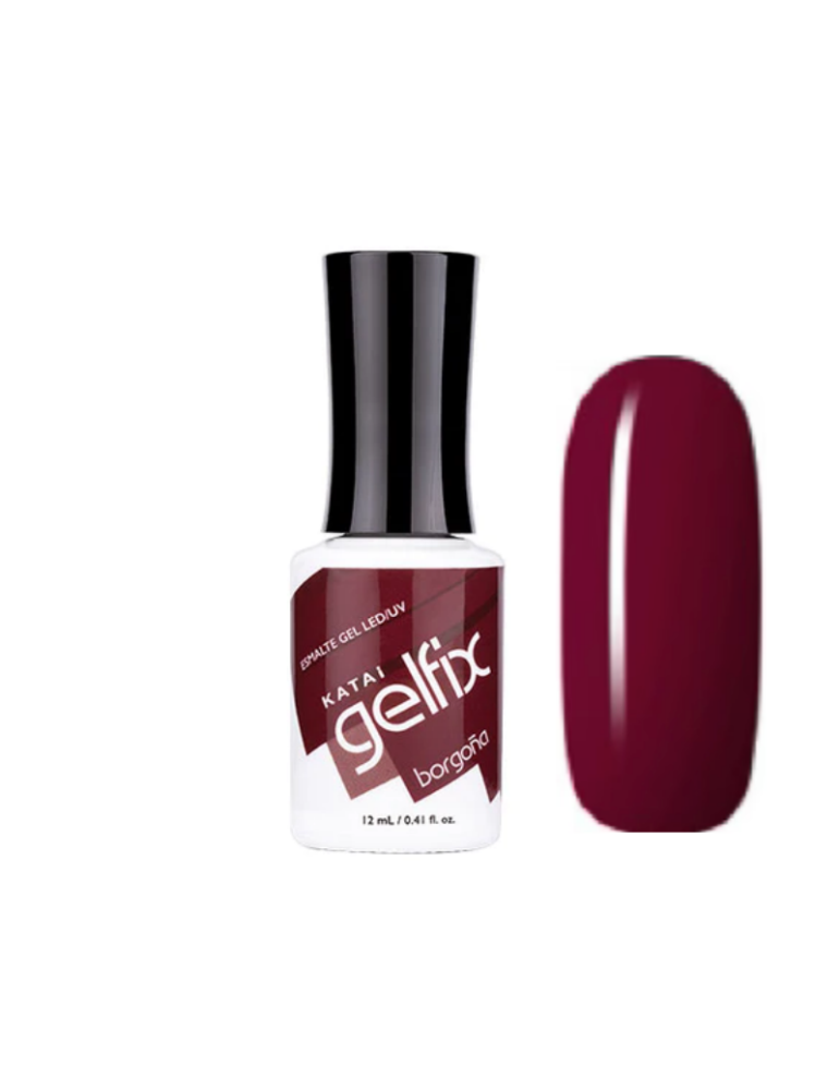 Katai Gelfix Esmalte de Uñas Semipermanente Borgoña - Ultrabelleza