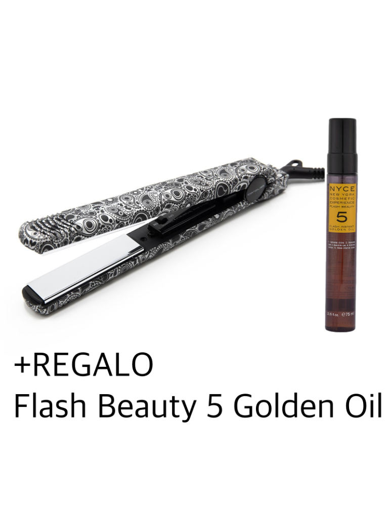 Plancha Corioliss C Styler Paisley Silver + REGALO Nyce Golden Oil