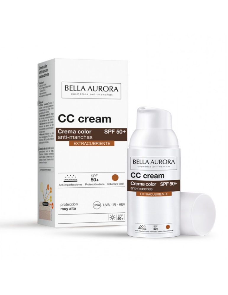 Bella Aurora CC Cream Solar con Color Extracubriente