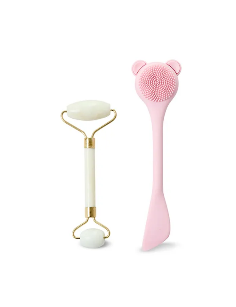 IDC Set de Limpieza Facial | Rodillo y Cepillo Limpieza Facial