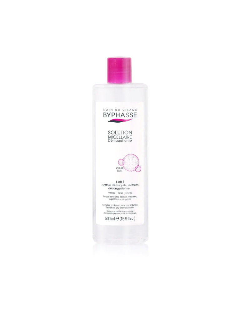 Byphasse Agua Micelar Desmaquillante Pieles Sensibles 500ml