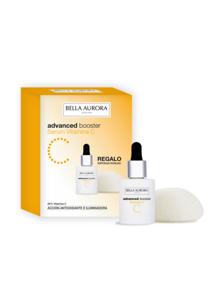 Serum iluminador vitamina c bella aurora booster concentrado