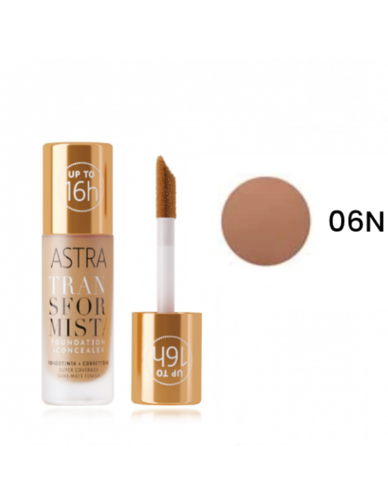 Base de Maquillaje + Corrector 06 Mocha - Astra - Ultrabelleza