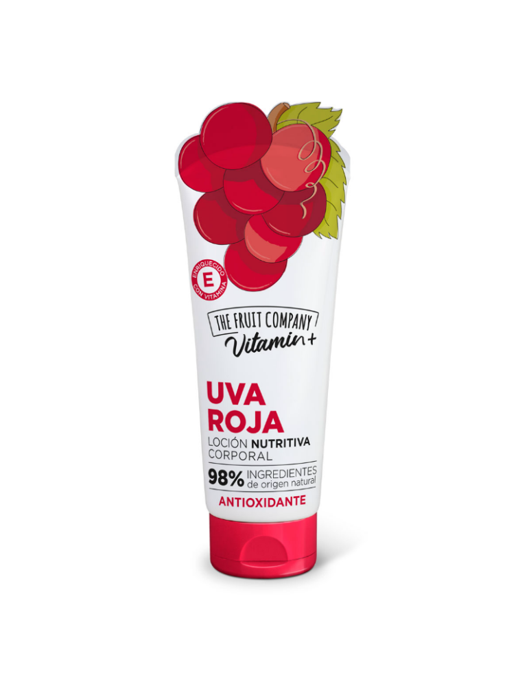 Crema corporal antioxidante uva roja de fruit company