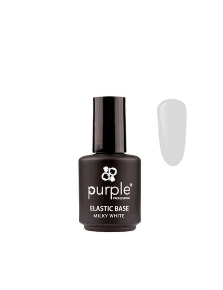 Purple Elastic Base MILKY WITHE 15ml Blanco Lechoso