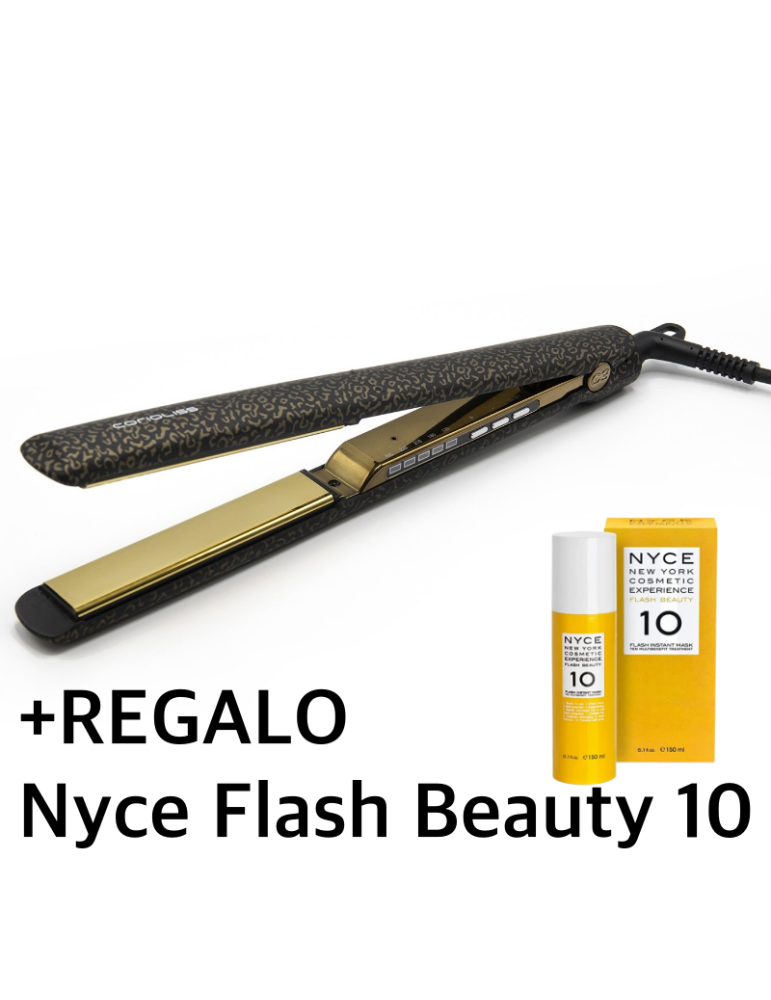 Plancha de pelo Titanio Corioliss C3 Leopard Gold - ULTRABELLEZA