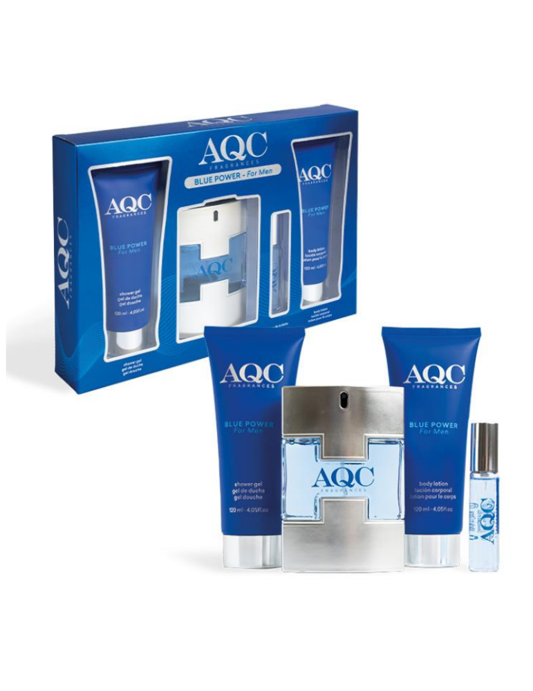 AQC Estuche Regalo Fragancia Hombre Blue Power