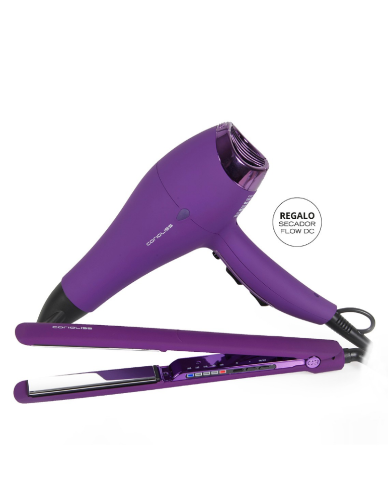 Corioliss kit Purple |Plancha C3 + REGALO Secador y Moor Snap Velvet