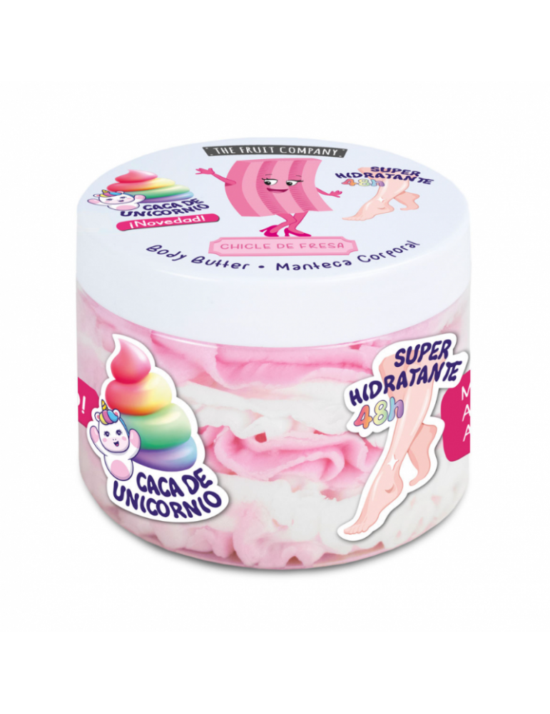Manteca Corporal Caca de Unicornio CHICLE FRESA Fruit Company