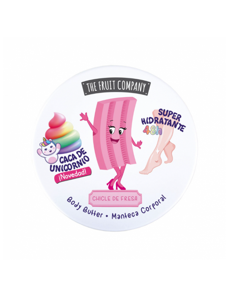 Manteca Corporal Caca de Unicornio CHICLE FRESA Fruit Company