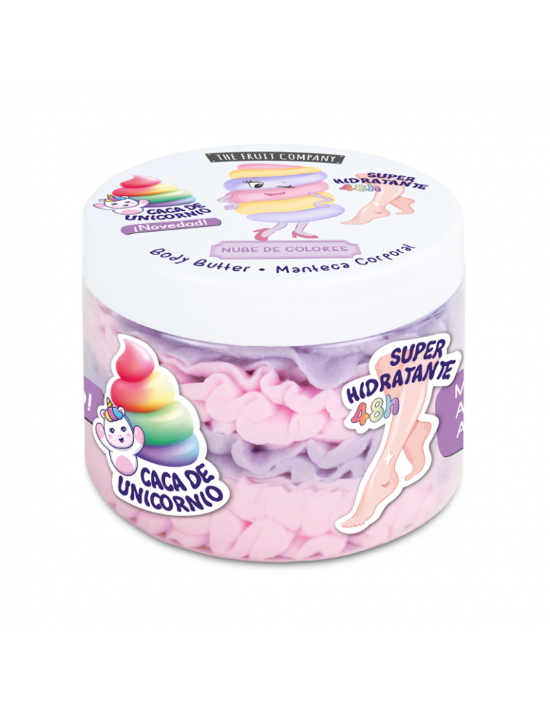Manteca Corporal Caca de Unicornio NUBE de COLORES Fruit Company