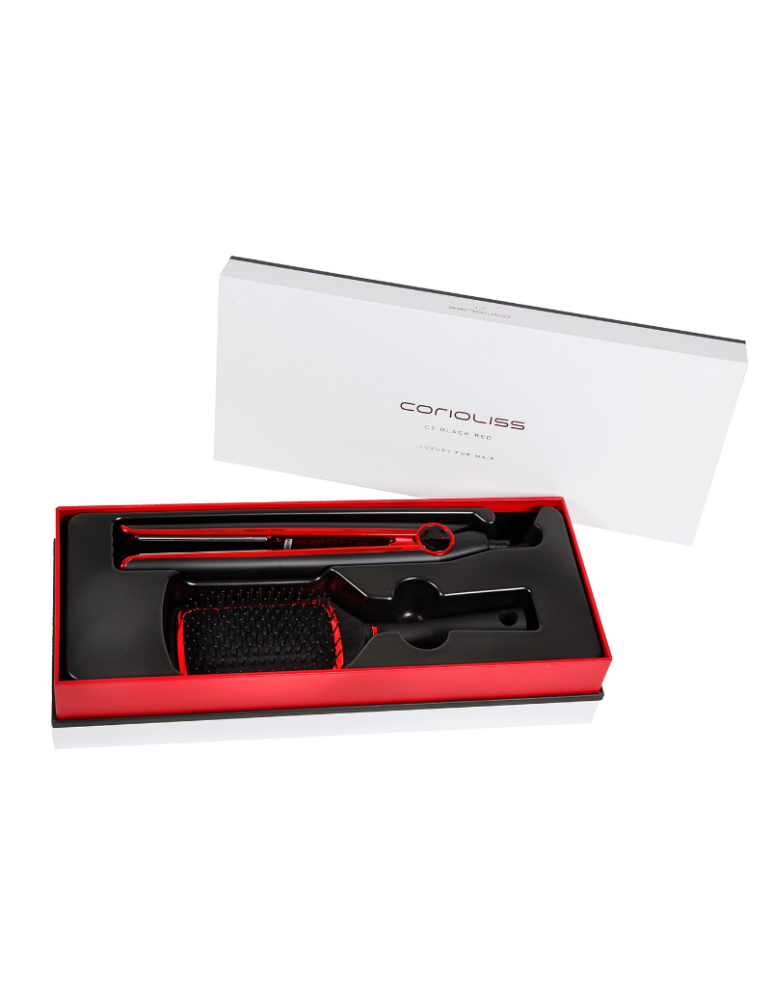 KIT NAVIDAD Corioliss Plancha C1 Digital + PADDLE BRUSH de Regalo