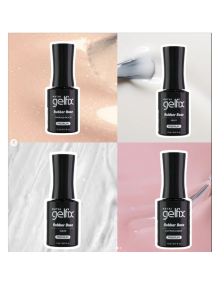Gelfix RUBBER Base Elástica Cotton Candy 12ml